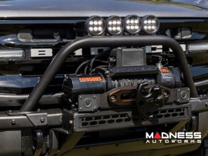 Ford Bronco Front Bumper Guard - Safari Bar - OE Modular Bumper - Rough Country - w/ 4x 3in Osram Wide Angle Lights Ford Bronco Front Bumper Guard - Safari Bar - OE Modular Bumper - Rough Country - w/ 4x 3in Osram Wide Angle Lights